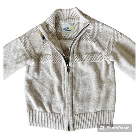 Oshkosh baby boy zip sweater with toggle closure 18m - Picture 2 of 3